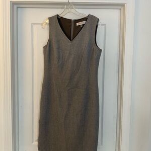 Kasper Gray Sleeveless Midi Dress